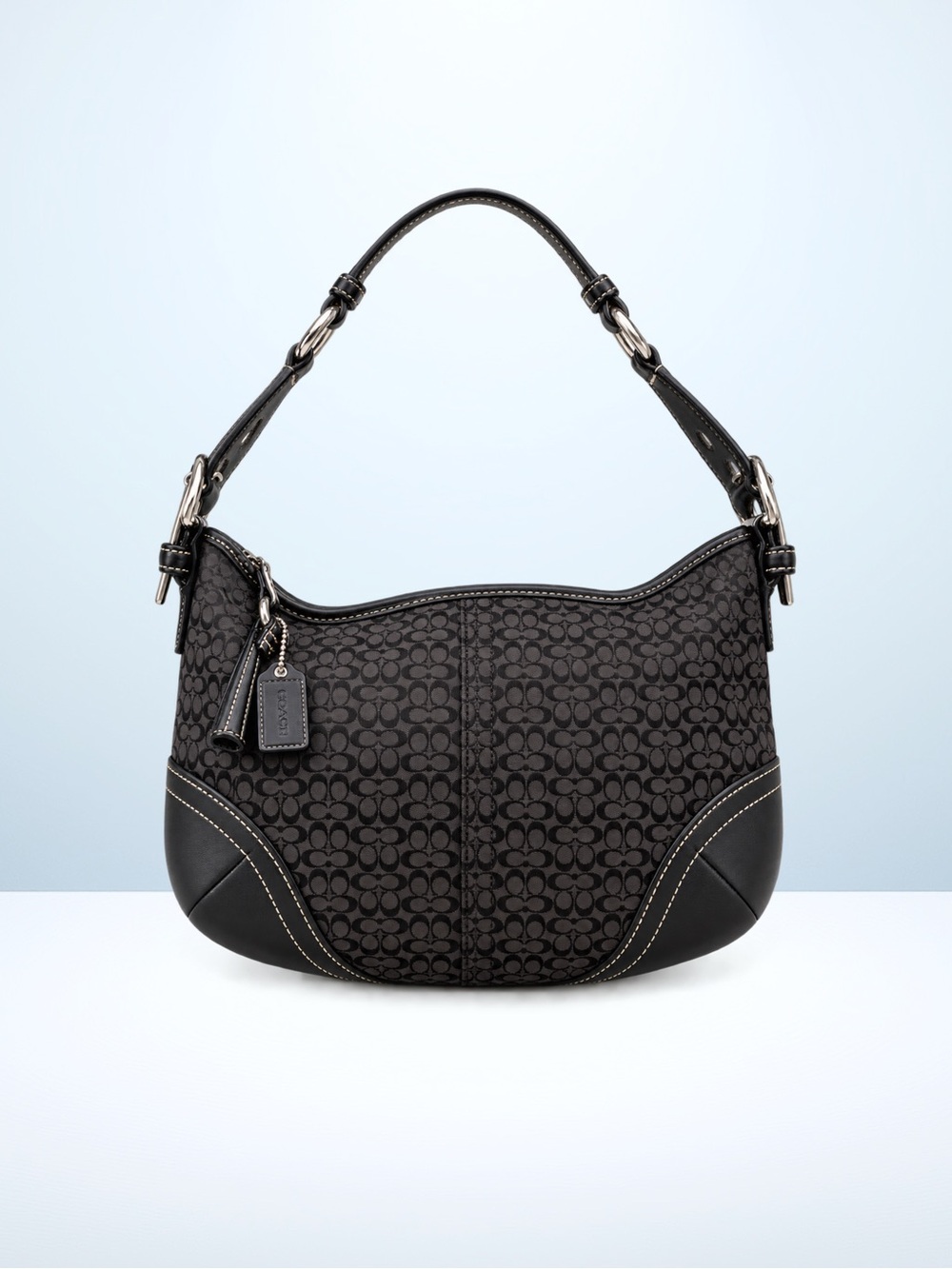 Coach Soho Mini Signature Jacquard Hobo